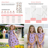 Custom Face Solid Color Little Girl's Nightdress Pajamas