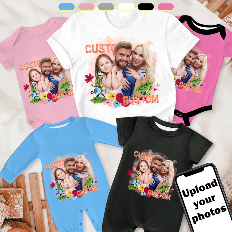 Personalized Photo Mom&Baby Matching Shirt Mother's Day Gift Custom Mom&Baby Gift