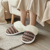 Custom Seamless Multiface Flannel Slippers For Adults