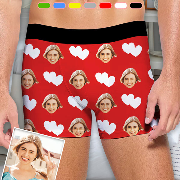 Personalized Mens Underwear Custom Boxer Briefs With Face Funny Undies Boyfriend Gifts Girlfriend Gifts For Valentine Day