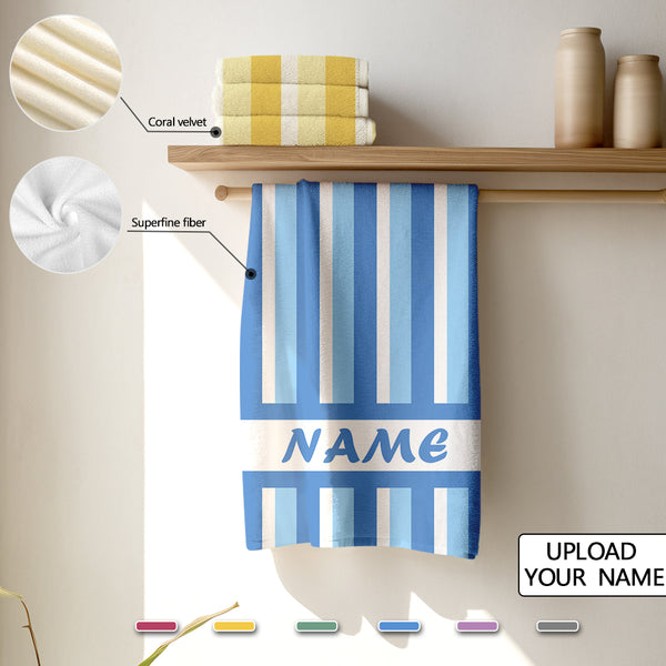 Personalized Name Towel Soft Superfine Fiber Towel&Coral Fleece Towel