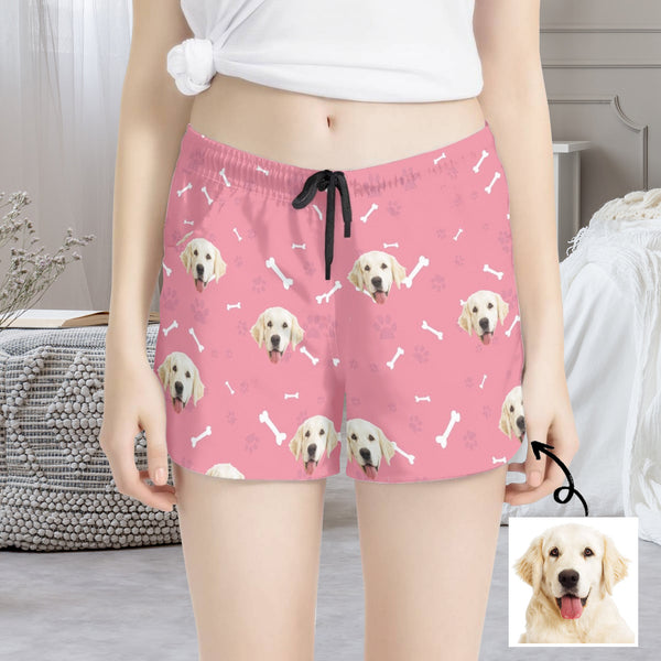 Custom Face Pajama Shorts Up to 4 Colors Personalized Face Women's Shorts