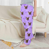 Kids Pants# Custom Dog Face Kid's Pajama Pants Personalized 5 Colors Pajama Pants