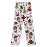 Personalized Men&Women Pajama Pants&Christmas Hat Custom Pants For Christmas Party