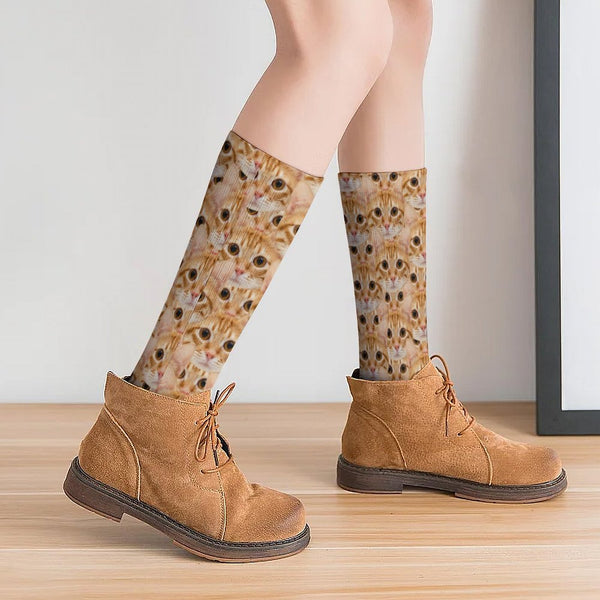 Custom Multi-Face Socks For Adult