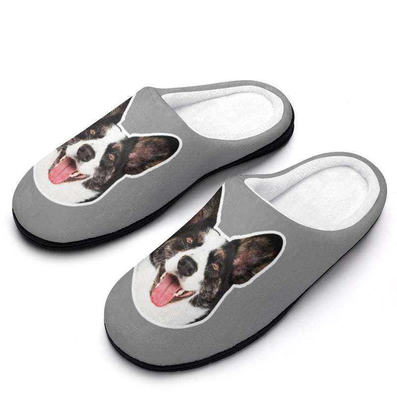 Personalized Big Face 6 Colors Cotton Slipper For Family