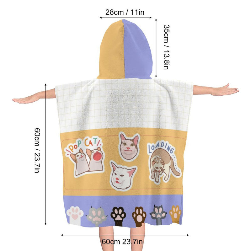 Children's Bath Towel With Hood Pet Towel For Kids