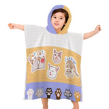 Children's Bath Towel With Hood Pet Towel For Kids