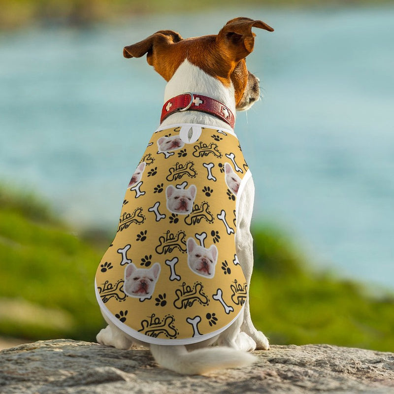 Personalized Women's Tank Top&Pet's Vest Custom Face Dog Paw Tank Top