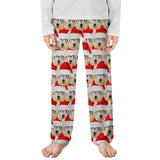 Unisex Pajama Pants Custom Multi Face Christmas Pajama Pants For Men&Women&Kids Personalized Any Photos Pajama Pants