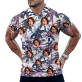 Custom Face Plant Polo Shirt Personalized Hawaiian Shirt For Men