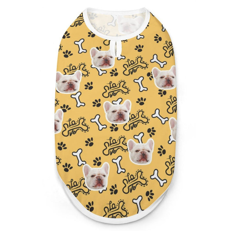 Personalized Women's Tank Top&Pet's Vest Custom Face Dog Paw Tank Top