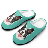 Personalized Big Face 6 Colors Cotton Slipper For Family