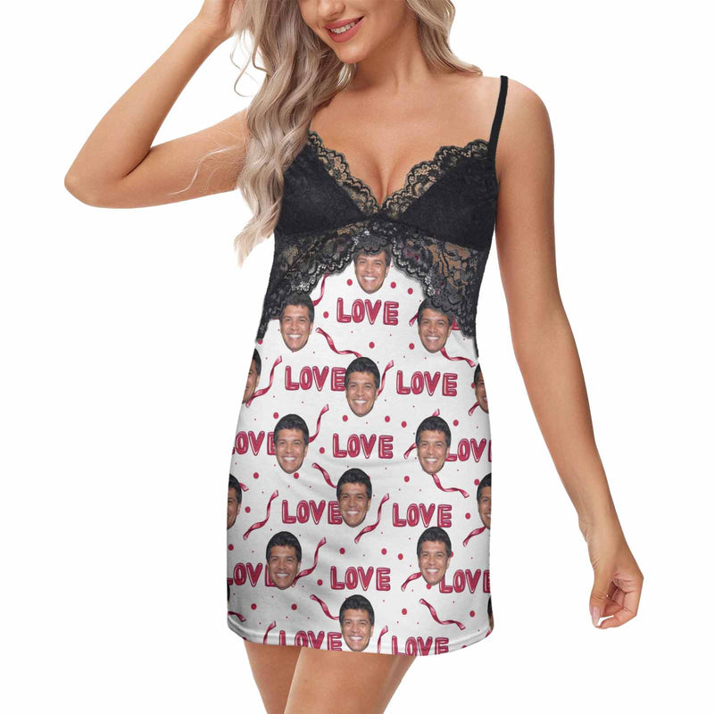 Custom Love Face Women Nightdress&Men's Underwear Couple Matching Gift