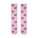 Custom Face Pink Socks For Women