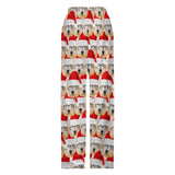 Unisex Pajama Pants Custom Multi Face Christmas Pajama Pants For Men&Women&Kids Personalized Any Photos Pajama Pants