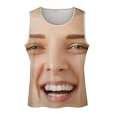 Custom Funny Face Tank Top For Men&Women Personalized Big Face Tank Top Shirt