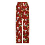 Unisex Pajama Pants Custom Face Christmas Red Pajama Pants For Men&Women Personalized Any Photos Pajama Pants