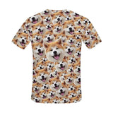 Custom Face Design Tshirt with Cute Dogs Design Your Own Pet Face Tshirt Put Your Dog on A Shirt for Him