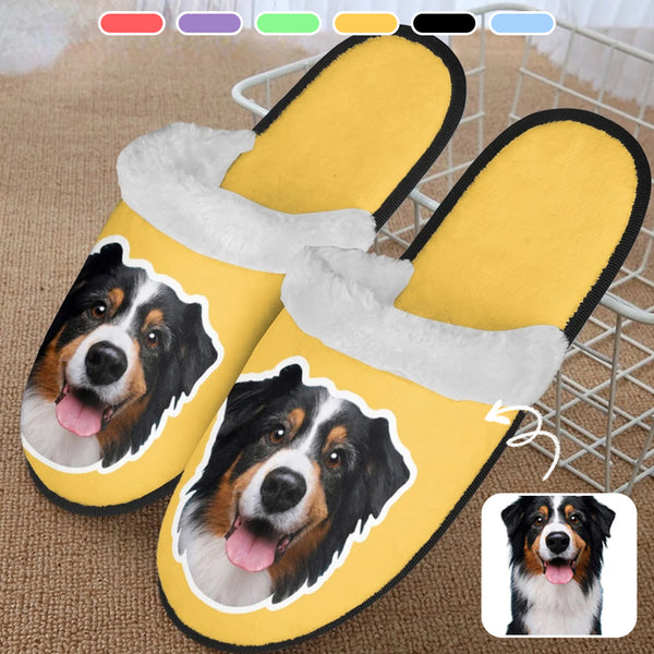 Custom Dog Face Photo Floral Casual Flat Loafers Style Women Shoes -  90sfootwear - Custom Graphic Printed Footwear - Shoes - Boots - Slippers -  Socks