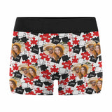 Made in USA Custom Face Puzzle Design Men's Boxer Briefs Underwear&Socks