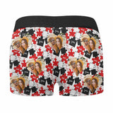 Made in USA Custom Face Puzzle Design Men's Boxer Briefs Underwear&Socks