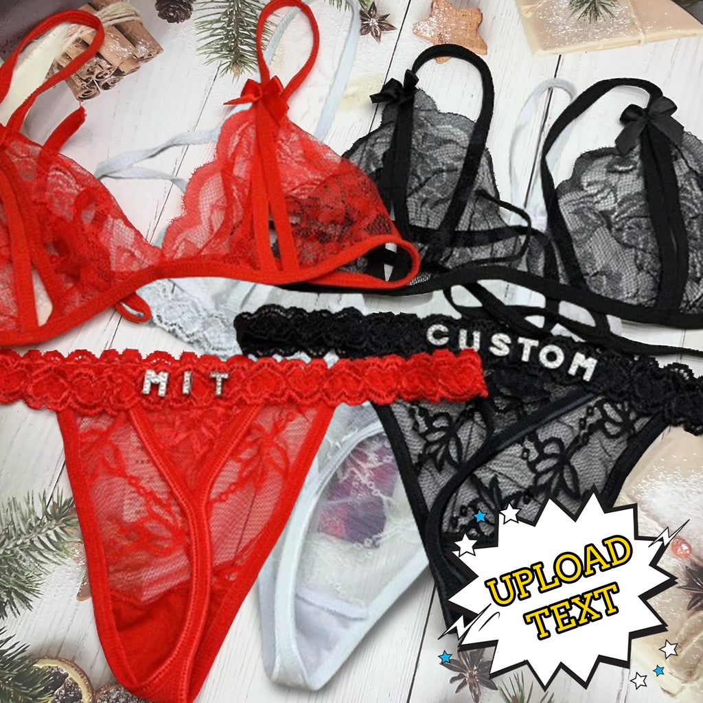 Personalized thongs Sexy Lingerie for Women Custom Thong Panties