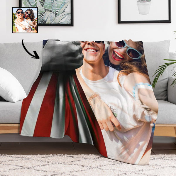 Personalized Flannel Fleece Photo Blankets