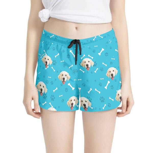 Custom Face Pajama Shorts Up to 4 Colors Personalized Face Women's Shorts