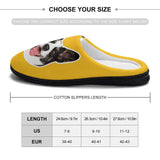 Personalized Big Face 6 Colors Cotton Slipper For Family