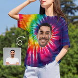 Custom Boyfriend Face Rainbow Women's All Over Print T-shirt