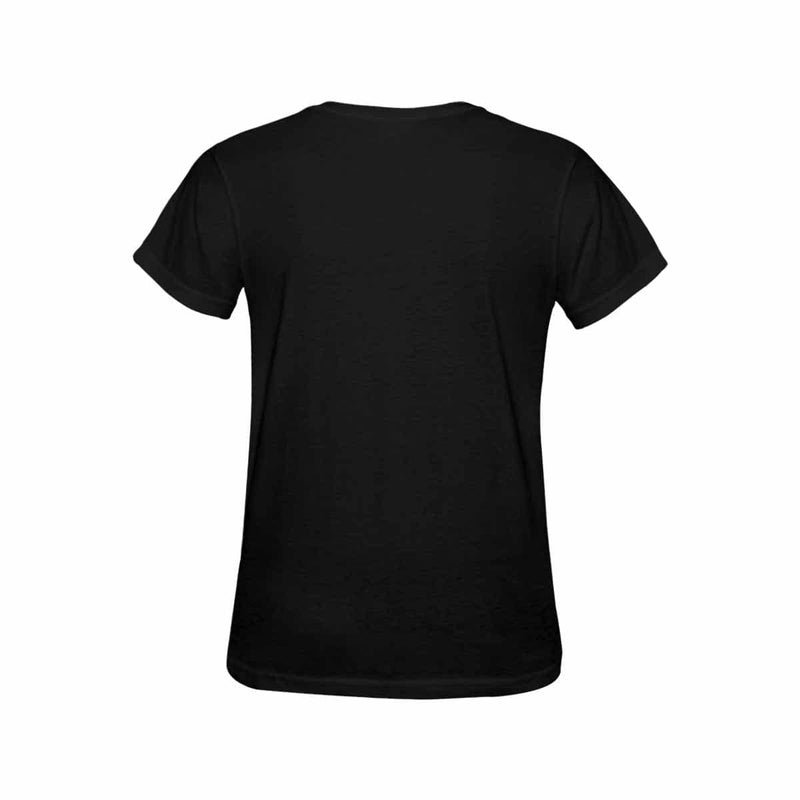 Custom Dog Face Black Classic Women's T-shirt