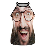 Custom Boyfriend Big Face Women Summer Vest T-shirt Personalized Crew Neck Vest T-shirt Gift