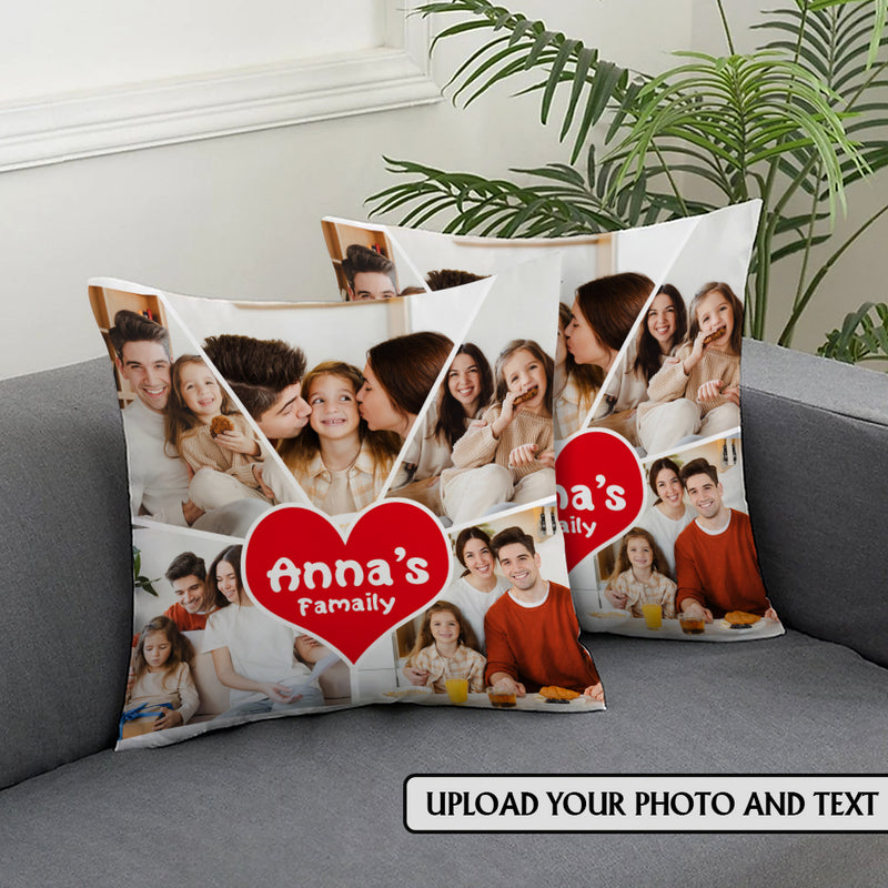 Personalized Photo&Text Pillow Case&Pillow Core