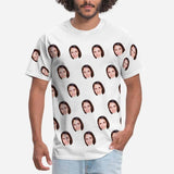 Custom Face Funny Selfie Men's Print T-shirt Made For You Custom Tee Shirt Design for Him