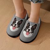 Personalized Big Face 6 Colors Cotton Slipper For Family