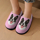 Personalized Big Face 6 Colors Cotton Slipper For Family