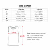 Custom Face Flag Women Vest T-shirt Personalized Sports Vest T-shirt Gift