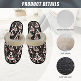 Custom Seamless Face Short Sleeve Pajamas&Slippers Personalized Men's Crew Neck Face Pajamas Set