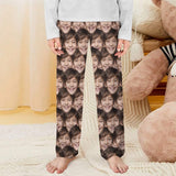 Unisex Pajama Pants Custom Multiface Pajama Pants For Men&Women&Kids Personalized Any Photos Pajama Pants