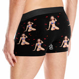 Custom Girlfriend Face On Bikini Girls For Men's Underwear Boxer Briefs Gift