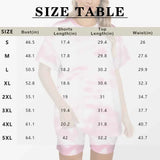 Custom Face Christmas  2 Piece Casual Oversized T-Shirt & Biker Shorts Set