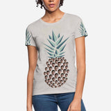 Custom Boyfriend Face Pineapple Women's T-shirt