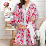 Custom Face Pajama Robe Personalized Cupid Women's Face Robe Loungewear