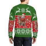 Custom Crewneck Thick Sweater For Adults&Kids Personalized Christmas Green Ugly Sweater