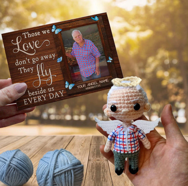 Custom Photo DIY Hand Knitted Doll Personalized Cat Photos Hand Made Doll