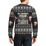 Custom Crewneck Thick Sweater For Adults&Kids Personalized Christmas Family Black Ugly Sweater