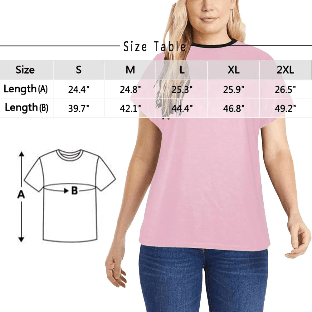 Custom Multi-Face Pajama T-shirt Personalized Women's Pajama T-shirt