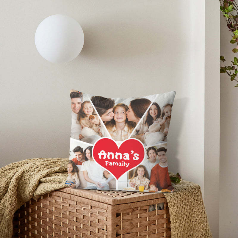 Personalized Photo&Text Pillow Case&Pillow Core