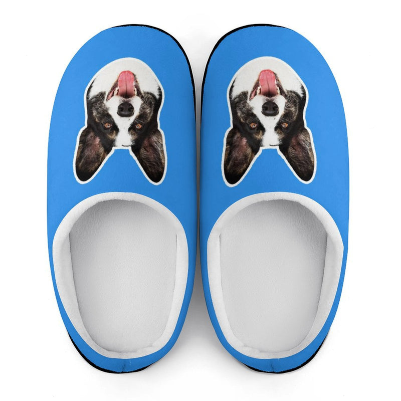 Personalized Big Face 6 Colors Cotton Slipper For Family